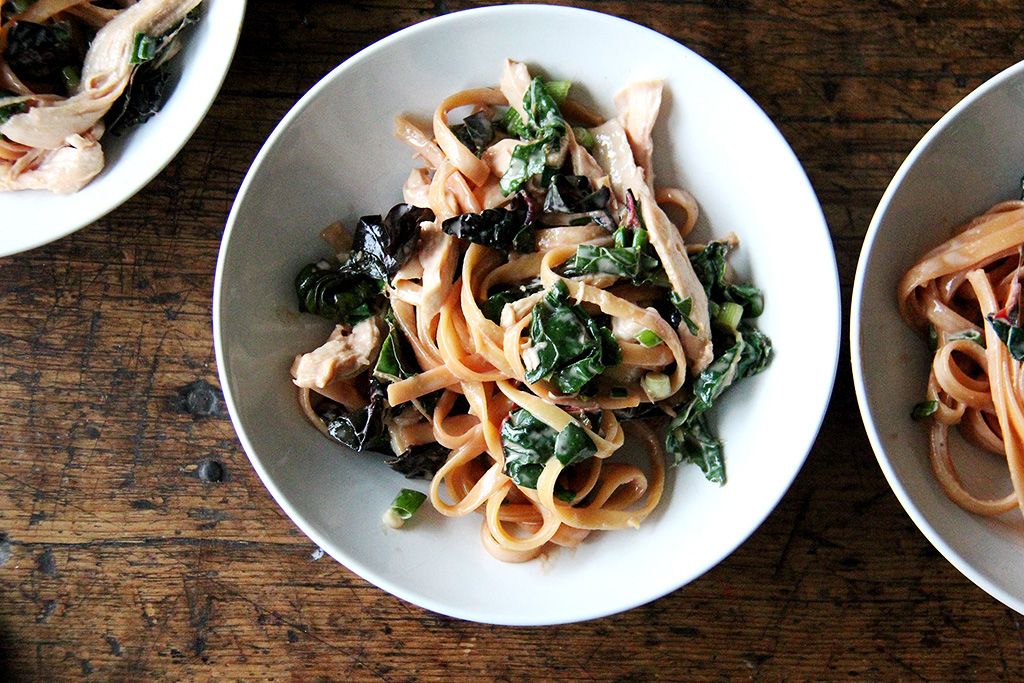 Chrissy Teigen's Sesame Noodles: Make It a Meal with Swiss Chard